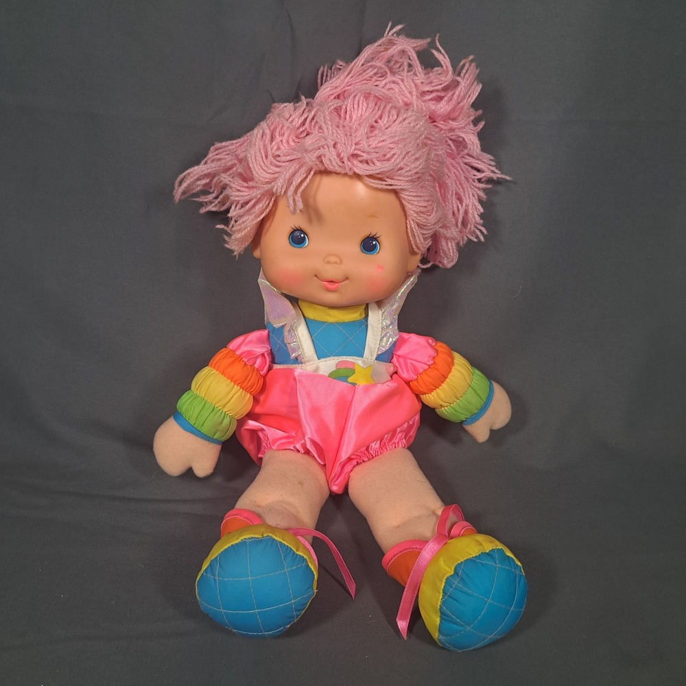 VTG 1983 Rainbow Brite Doll Mattel Hallmark Pink Yarn Hair 80s Retro Toy Kidcore